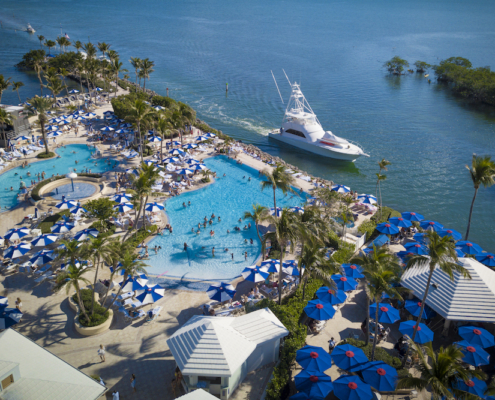 Ocean Reef Club - Key Largo Meeting Hotel - Pool & Yacht Ocean View