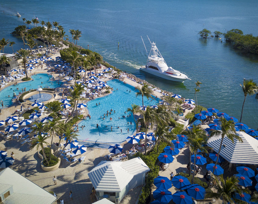 Ocean Reef Club - Key Largo Meeting Hotel - Pool & Yacht Ocean View