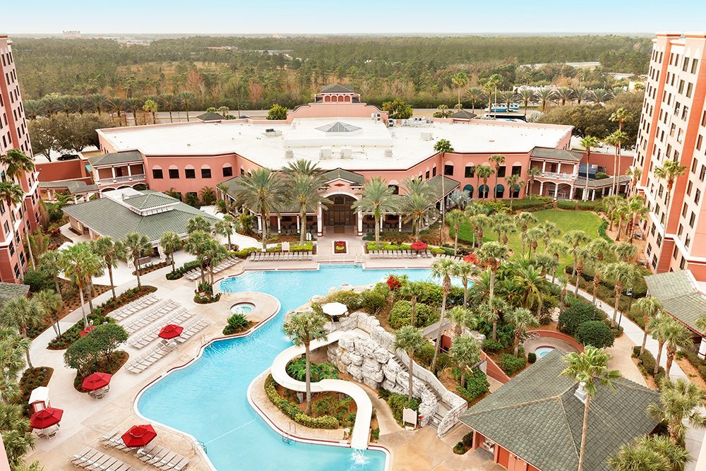 Caribe Royal Orlando Aerial View of Pool & Property