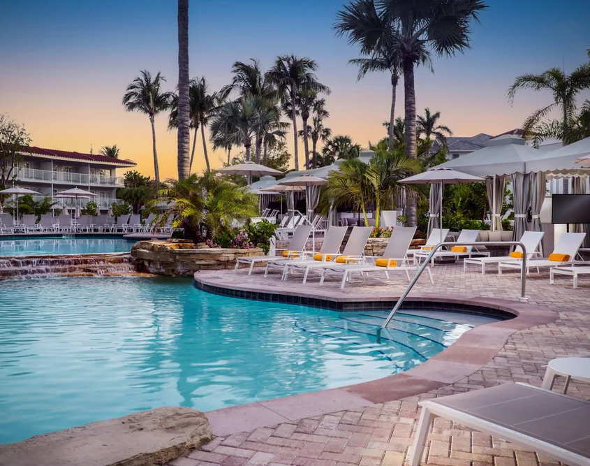 LaPlaya Beach & Golf Resort - Pool at Twilight