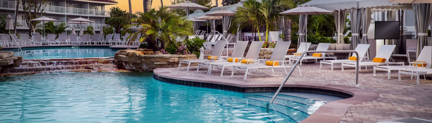 LaPlaya Beach & Golf Resort - Twilight Pool Panorama