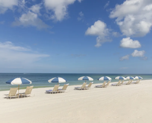 LaPlaya Beach & Golf Resort - White Sand Beach Loungers