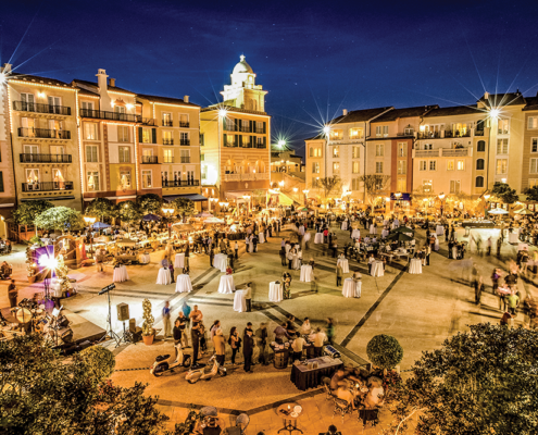 Loews Portofino Bay Hotel at Universal Orlando - Outdoor Event at Night Loews Portofino Bay Hotel at Universal Orlando - Outdoor Event at Night