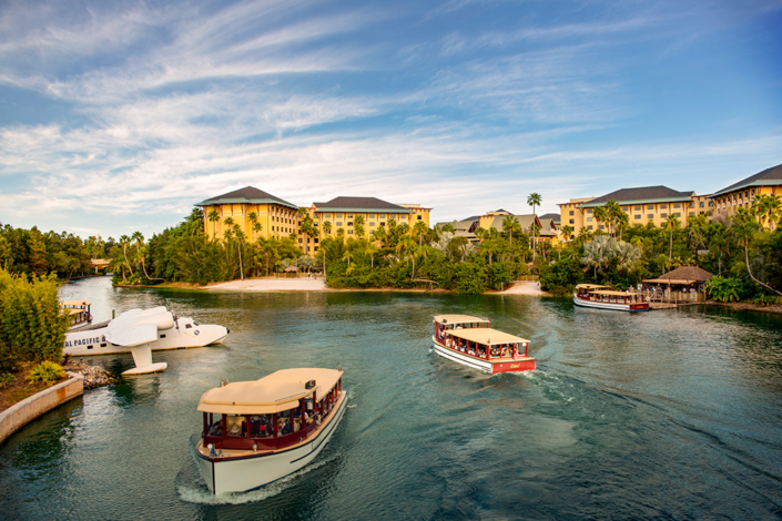 Loews Royal Pacific Resort at Universal Orlando – Exterior from Lake Loews Royal Pacific Resort at Universal Orlando - Exterior from Lake