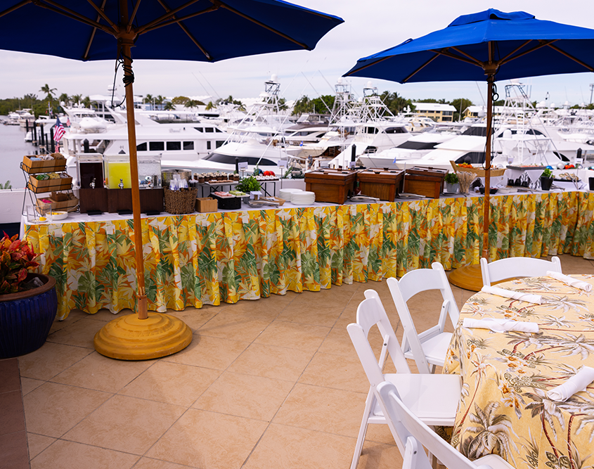Ocean Reef Club - Yacht Club Terrace Set Up