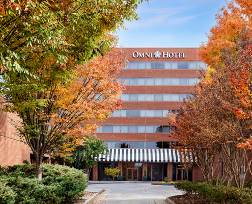 Omni Charlottesville Hotel - Exterior at Fall