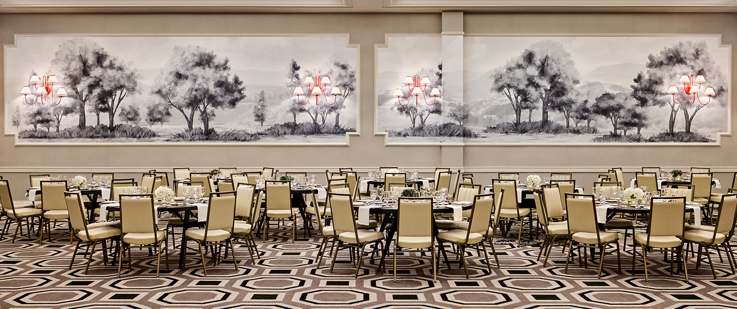 Omni Charlottesville Hotel - Jefferson Ballroom with Crescent Rounds