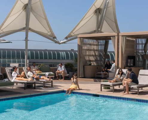 Omni San Diego Hotel at the Ballpark - Rooftop Pool Lounging