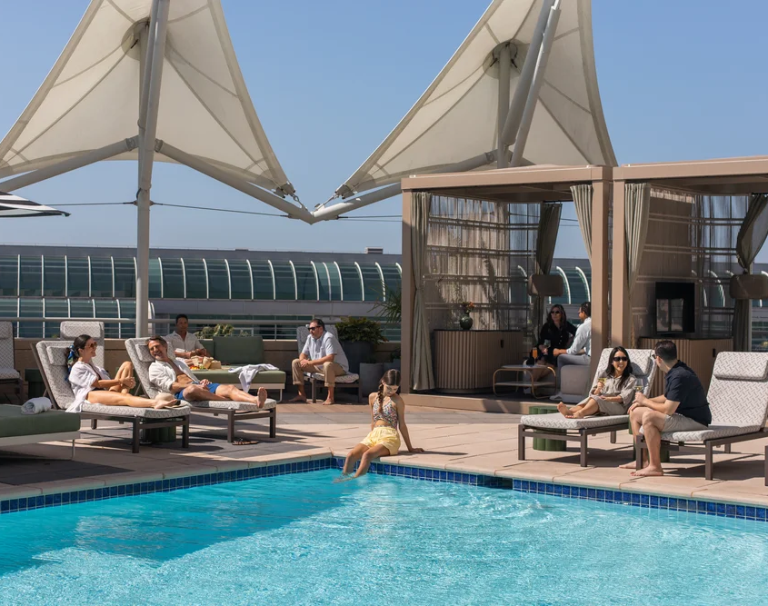 Omni San Diego Hotel at the Ballpark - Rooftop Pool Lounging