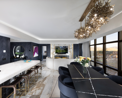 Peppermill Resort Spa Casino - Penthouse Dining Room & Living Room