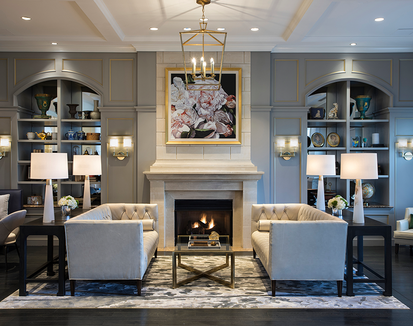 The Ballantyne, A Luxury Collection Hotel, Charlotte - Lobby with Fireplace