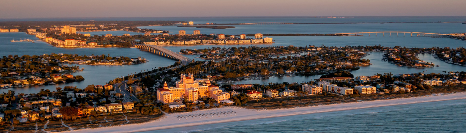 The Don CeSar - Aerial View of Property from the Beach