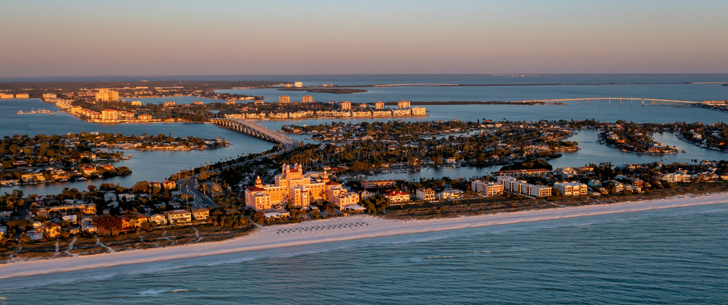 The Don CeSar - Aerial View of Property from the Beach