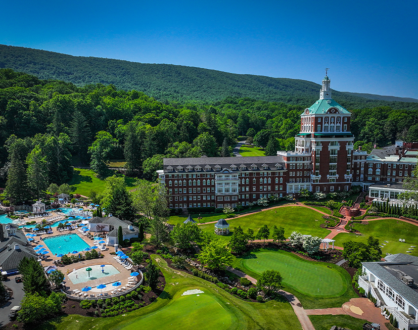 The Omni Homestead Resort - Pool & Golf Course View