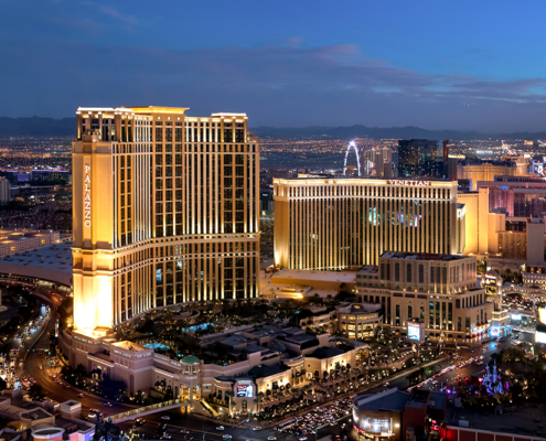 The Venetian Resort Las Vegas - Aerial View