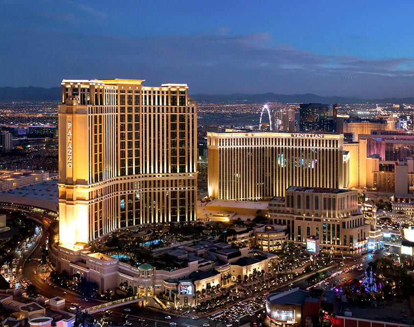 The Venetian Resort Las Vegas - Aerial View
