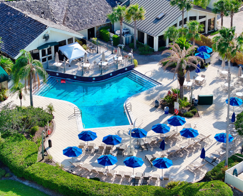 Saddlebrook Resort - Aerial View of Poolside