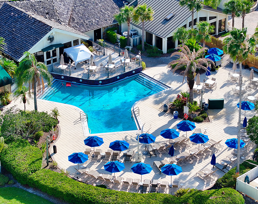 Saddlebrook Resort - Aerial View of Poolside