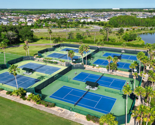 Saddlebrook Resort - Aerial View of Tennis & Pickleball Courts