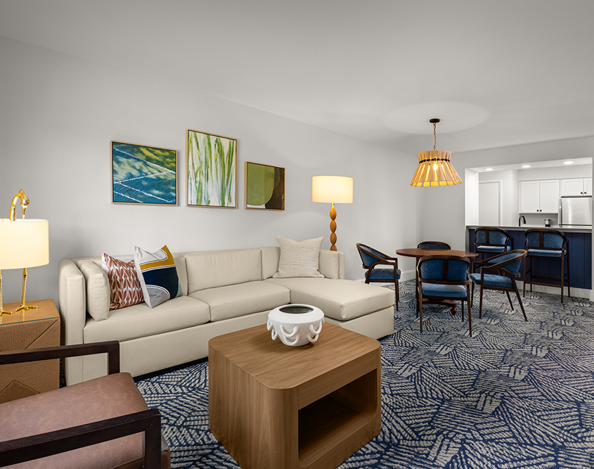 Saddlebrook Resort - Living Room Dining Room & Kitchen Details