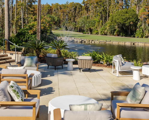 Saddlebrook Resort - Lounge by Lake & Golf Course
