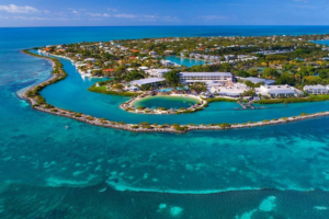 Hawks Cay Resort - Aerial View of Property from Ocean
