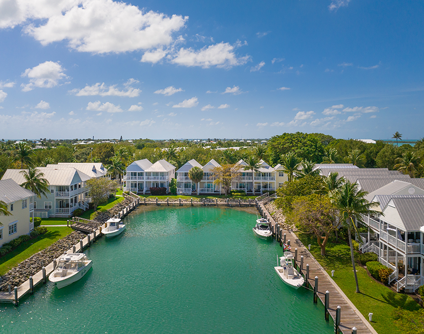 Hawks Cay Resort - Aerial of Harbor Village