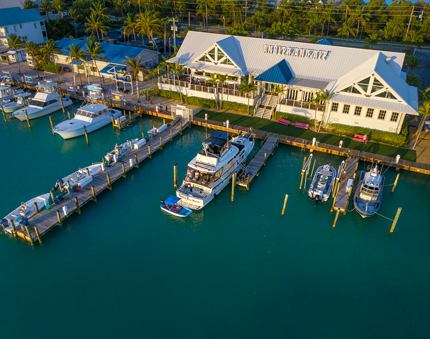 Hawks Cay Resort - Aerial of Marina