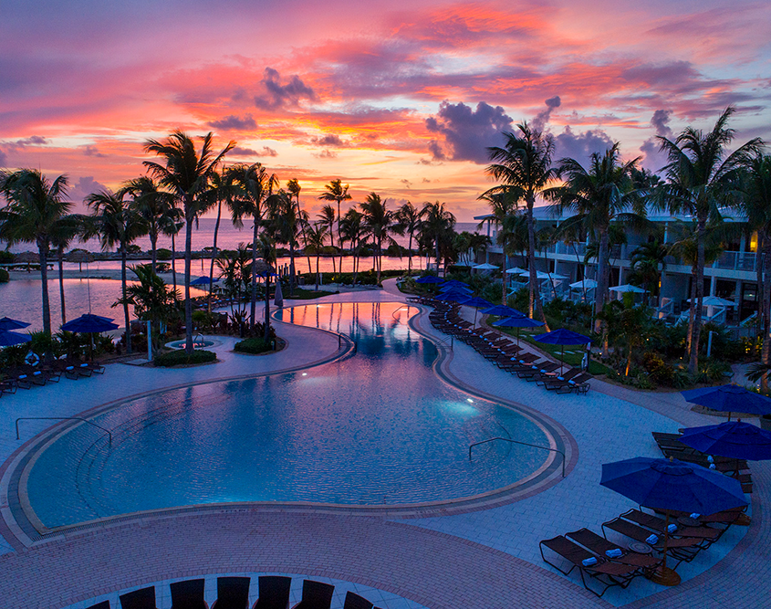 Hawks Cay Resort - Pool at Sunrise