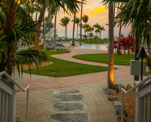 Hawks Cay Resort - Villa Walkway to Pool