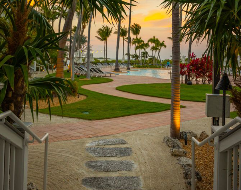 Hawks Cay Resort - Villa Walkway to Pool
