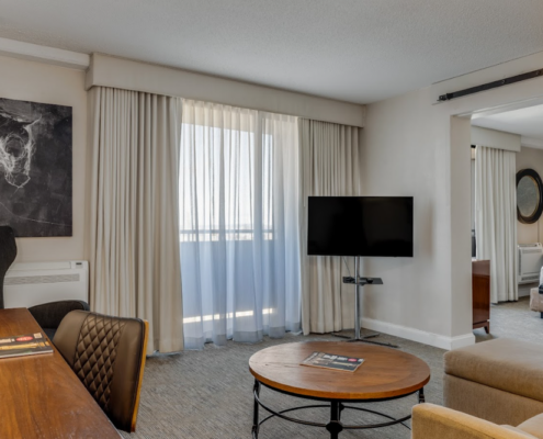 Revere Hotel Boston Common - One Bedroom Suite Living Area Revere Hotel Boston Common - One Bedroom Suite Living Area