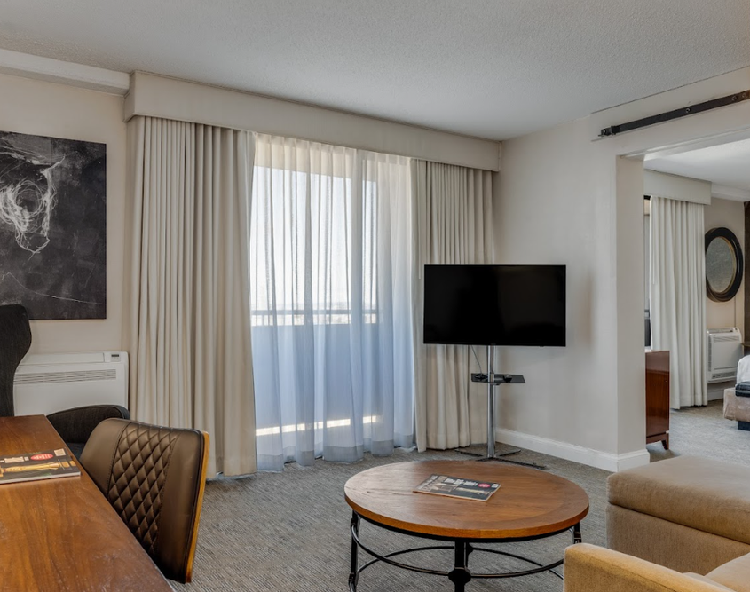 Revere Hotel Boston Common - One Bedroom Suite Living Area Revere Hotel Boston Common - One Bedroom Suite Living Area
