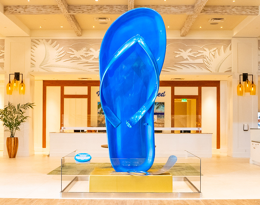 Margaritaville Hollywood Beach Resort - Flip Flop in Lobby Entrance