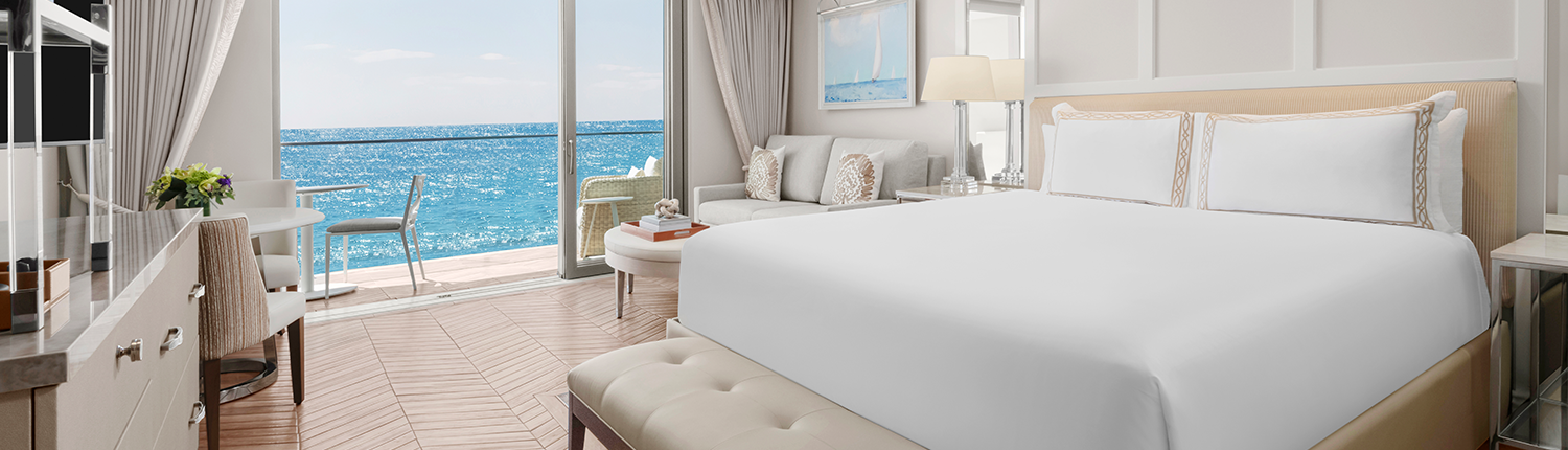 Surf & Sand Resort - Premium Oceanfront King Corner Studio Bedroom Surf & Sand Resort - Premium Oceanfront King Corner Studio Bedroom