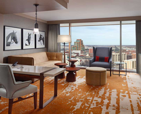Omni Louisville Hotel - Executive Corner Suite Living Room