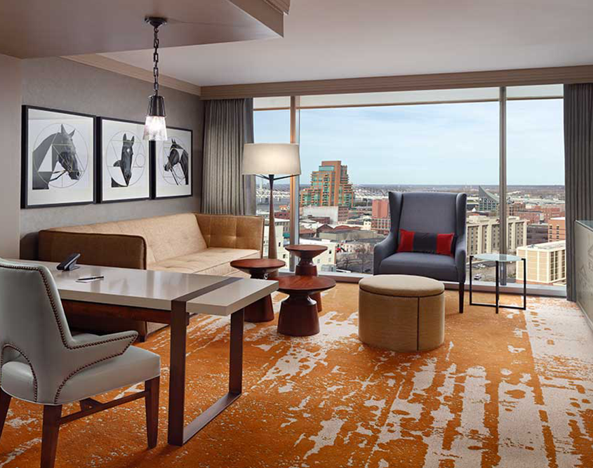 Omni Louisville Hotel - Executive Corner Suite Living Room