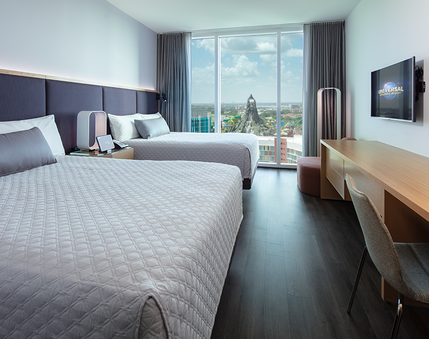 Universal Aventura Hotel - 2 Queen Bedroom with View of Volcano Bay