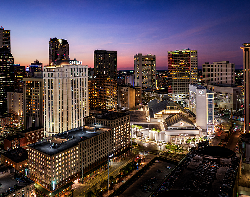 Caesars New Orleans - Exterior of Hotel from Aerial View