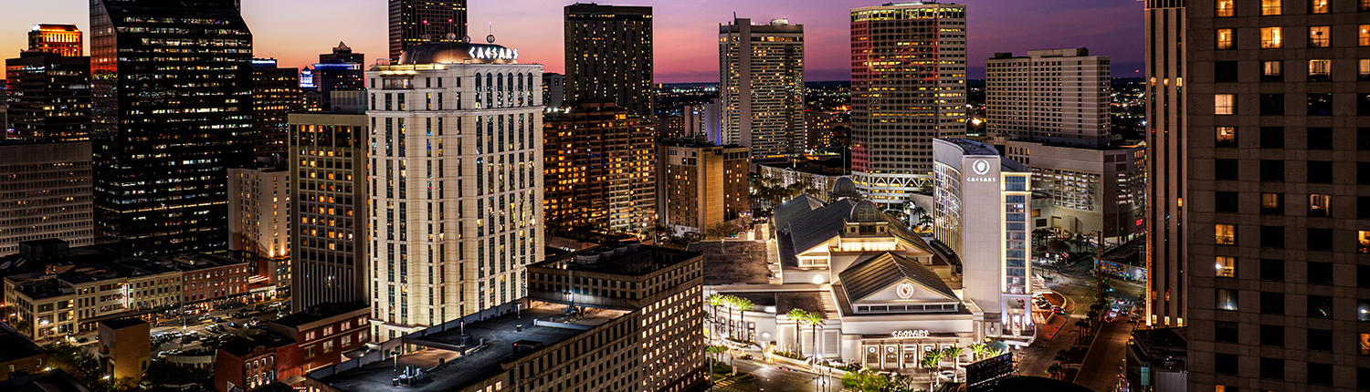 Caesars New Orleans - Exterior of Property & Casino from Aerial View