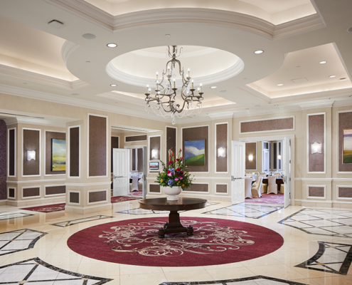 Caesars New Orleans - Second Floor Meeting Space Lobby
