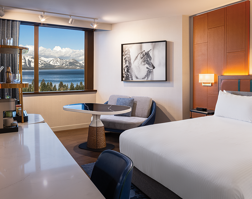 Caesars Republic Lake Tahoe - Bedroom with Mountain View