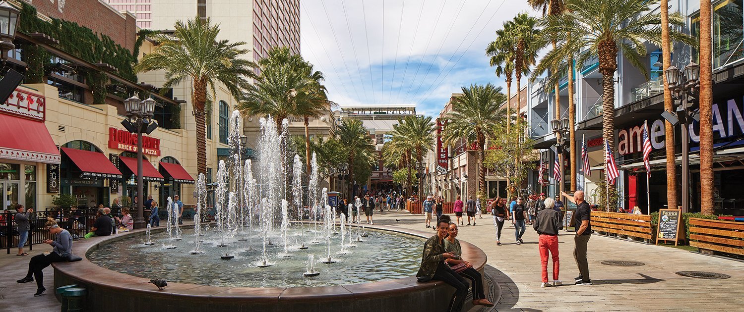 The LINQ Hotel & Casino Promenade Fountain