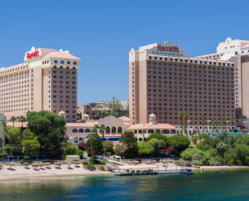 Harrah’s Laughlin Beach Resort & Casino - Exterior of Property from the Beach