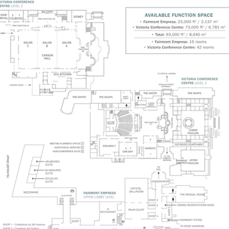 Fairmont Empress | Hotel Meeting Space | Event Facilities