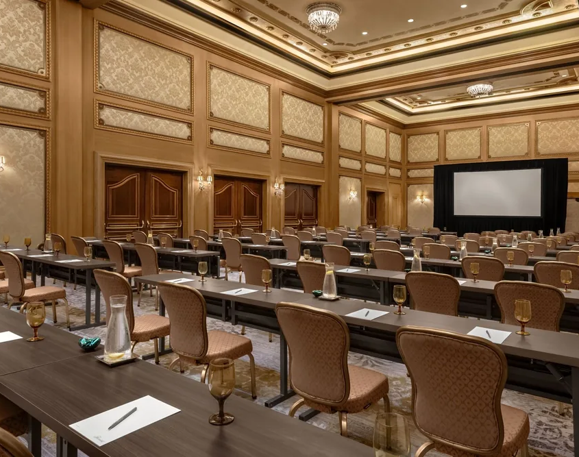 Fairmont Grand Del Mar - Ballroom Classroom-Style Meeting Setup Fairmont Grand Del Mar - Ballroom Classroom-Style Meeting Setup