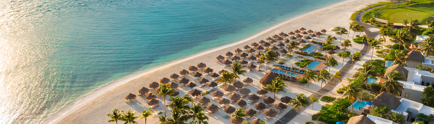 Fairmont Mayakoba - Aerial View of Beach & Golf Course