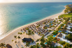 Fairmont Mayakoba - Aerial View of the Property & Beach