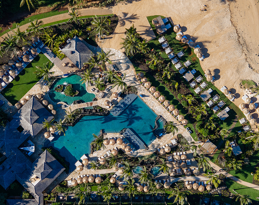 1 Hotel Hanalei Bay - Aerial View of Pool