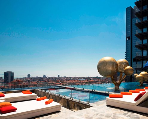 Fairmont Quasar Istanbul Rooftop Pool Deck